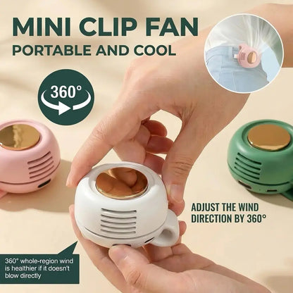 Westdeer Portable Silent Mini Bladeless Electric Fan,Adjustable 3-Speed Suspended Waist Fans,Phone Cooling Fan,Personal Fan,Rotating Bodyfan Suitable for Outdoor Travel,Fathersdaygift,Rechargeable Personal Fan,Handheld Turbo Fan,Perfect Gift